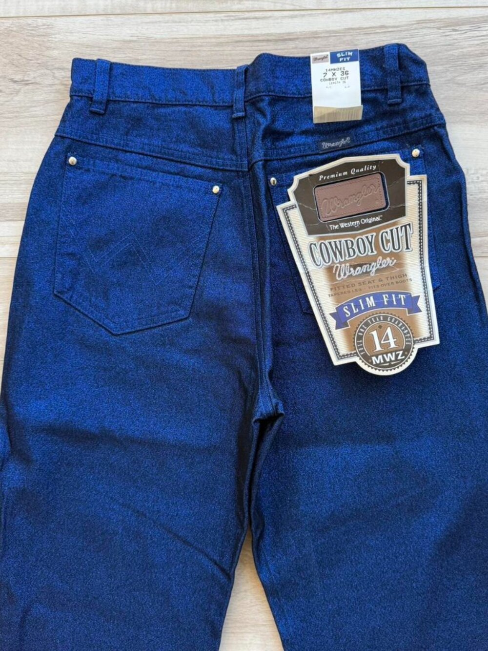NWT Sparkly Blue Wrangler Pants